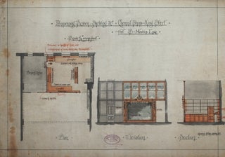 Item #CL141-53 Dispensing Screen-Shelving, Chemist Shop, King St., For S. Harris Esq. R. Shute