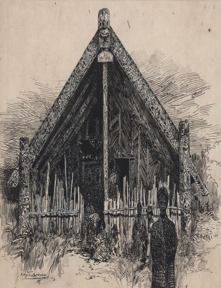 Item #CL145-32 [Wharenui/ Maori Meeting House]. A. H. Fullwood, Aus.
