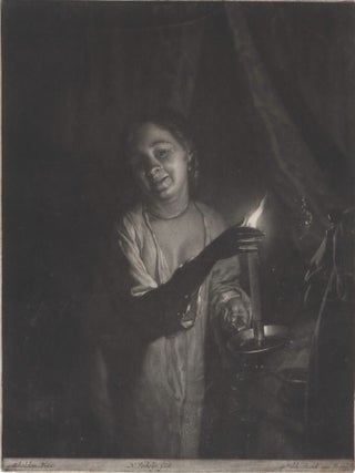 Item #CL146-11 [Young Woman Holding A Candle In A Bedchamber]. After Godfried Schalcken, Dutch