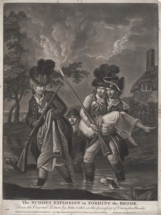 Item #CL146-15 The Sudden Explosion In Fording The Brook. John Collet, c. Brit
