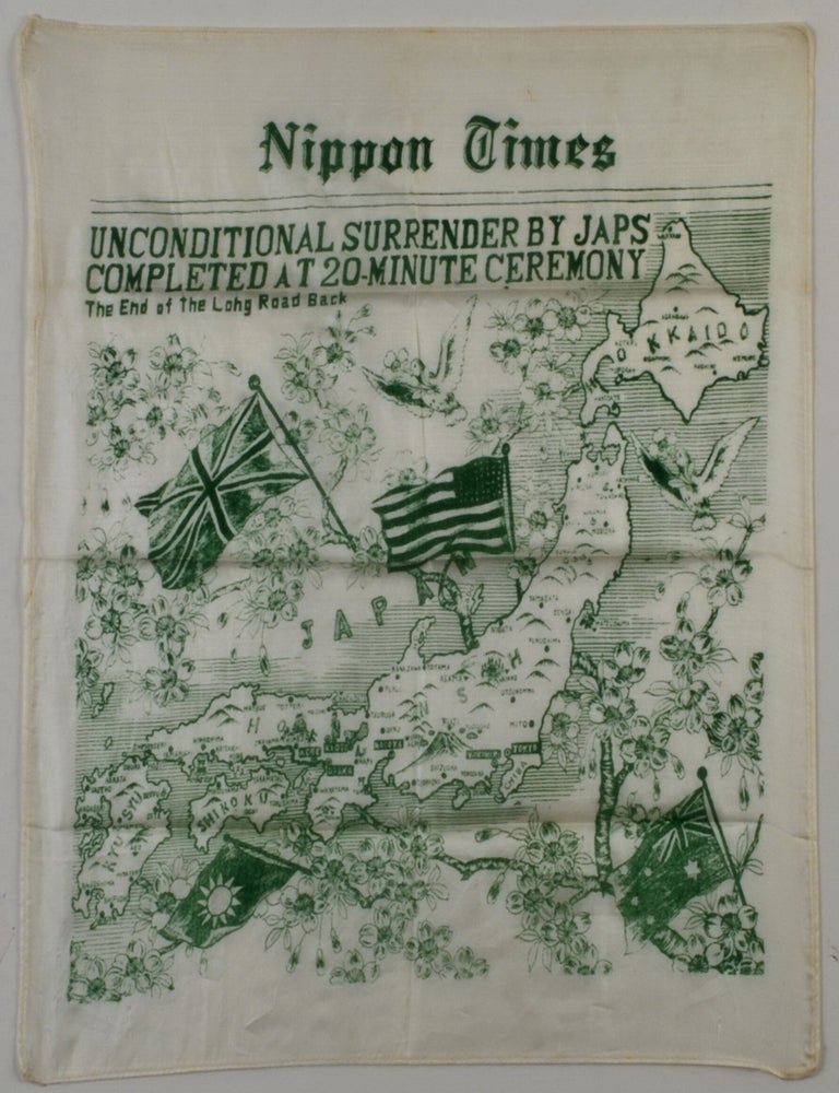 Item #CL152-119 Souvenir Scarf Commemorating Surrender Of Japan