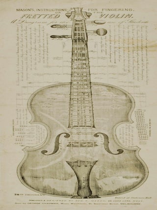 Item #CL157-2 Mason&rsquo;s Instructions For Fingering The Fretted Violin. A Diagram For The Use...