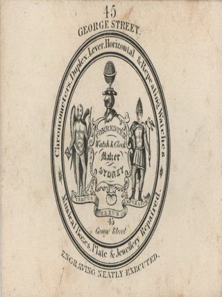 Item #CL161-13 Forrester, Watch And Clock Maker, Sydney