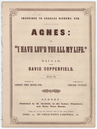 Item #CL161-16 Agnes: Or, I Have Lov&rsquo;d You All My Life. Gerald Stanley