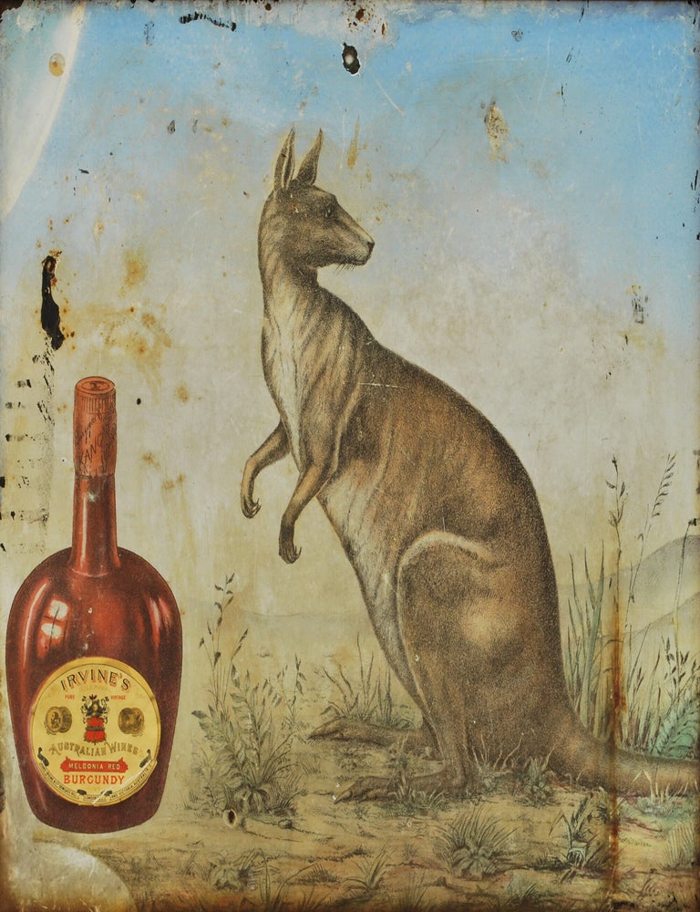 Item #CL161-39 Kangaroo Advertising Sign For Winery