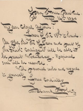 Item #CL161-48 Group of three correspondence items. Bland Holt, Australian