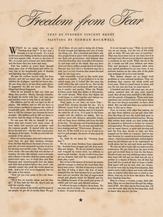 The Four Freedoms [Of Speech, Of Worship, From Want And From Fear]