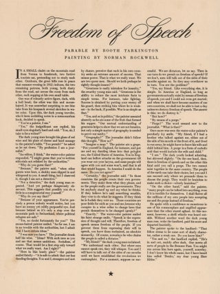 The Four Freedoms [Of Speech, Of Worship, From Want And From Fear]