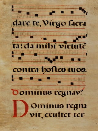 Item #CL165-143 Leaf From Antiphonal Choir Music Book