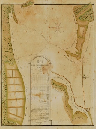 Item #CL165-42 Plan Des Bois Usages De La Communaut&eacute; De Montot [Plan Of Forest Lots,...