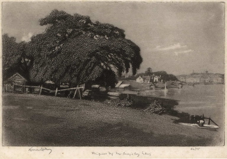 Item #CL166-102 The Great Fig Tree, Berry’s Bay, Sydney. Lionel Lindsay, Aust.
