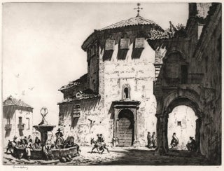 Item #CL166-111 The Convent Of Santa Eufemia, Antequera [Spain]. Lionel Lindsay, Aust