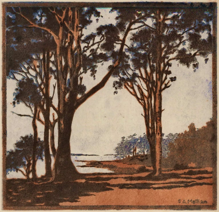 Item #CL166-125 [Trees Near The Coast]. G A. Mattison, active 1930s Australian.