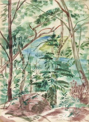 Item #CL166-130 [Forest With Water View]. Muriel Medworth, Aust