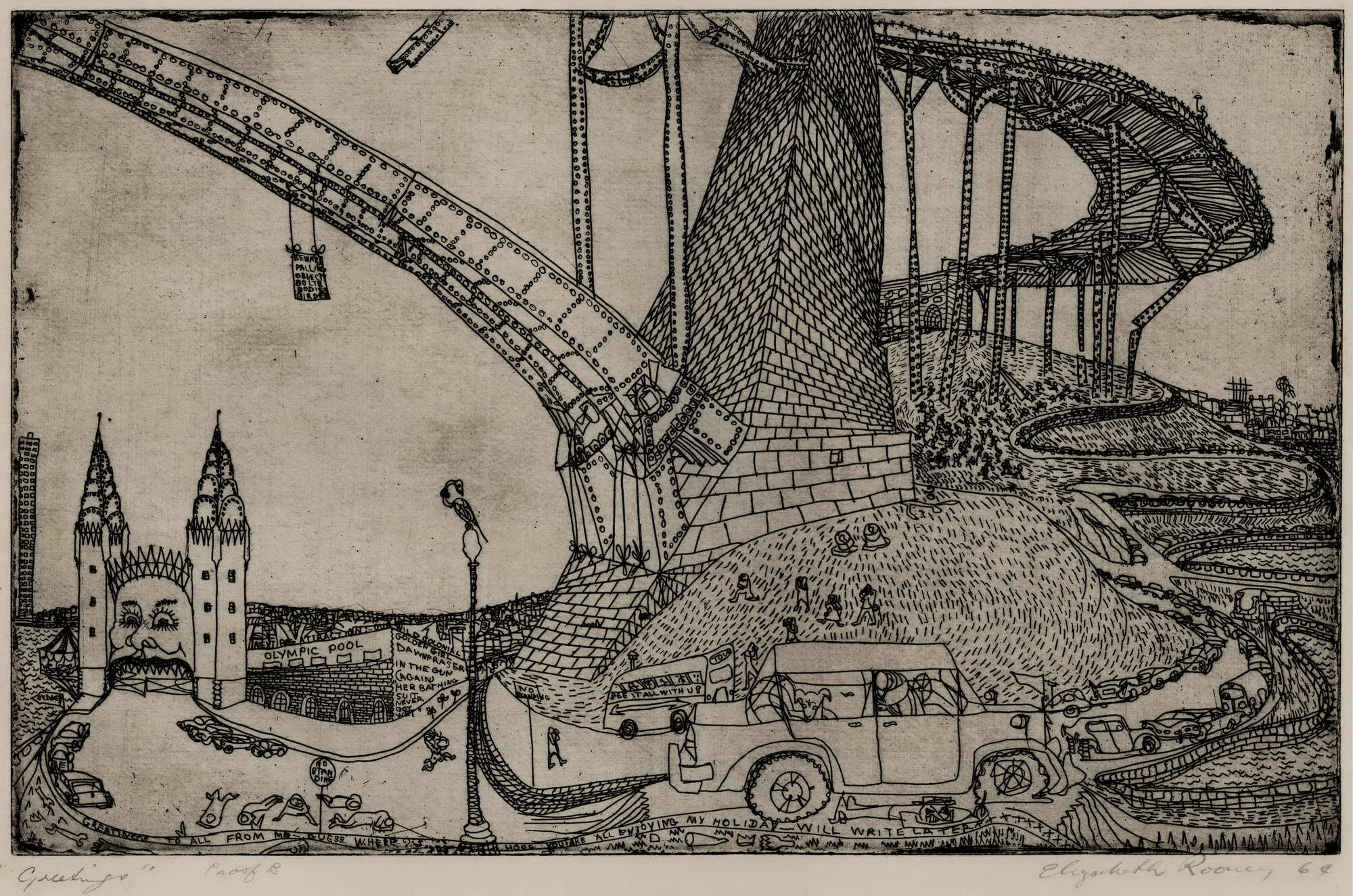 Greetings Sydney Harbour Bridge And L una Park | Elizabeth Rooney, b ...