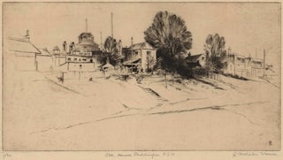 Item #CL166-179 Old Houses, Paddington, NSW. Ralph M. Warner, Australian