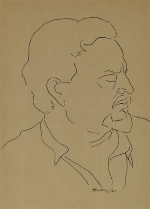 Item #CL166-22 [Portrait Of Ezra Pound]. Horace Brodzky, Aust