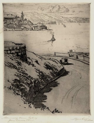 Item #CL166-30 Admiralty House, Sydney, From Dawes Point. Alfred Coffey, Aust