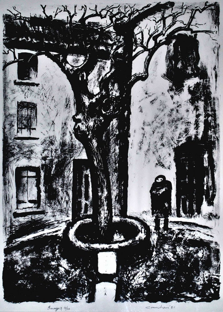 Item #CL166-36 [Tree And Figure In The Square]. Noel Counihan, Aust.