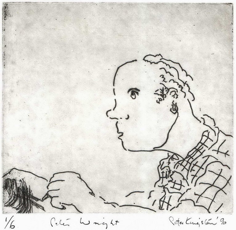 Item #CL166-94 Peter Wright [Artist]. Peter Kingston, b.1943 Aust.