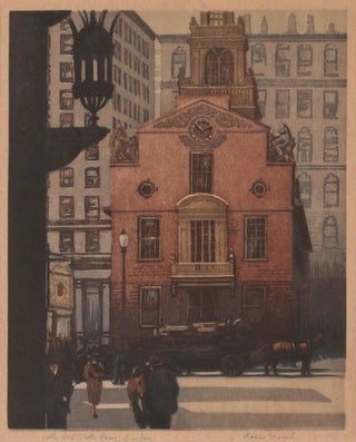 Item #CL168-107 The Old State House, Boston. Louis Novak, Amer