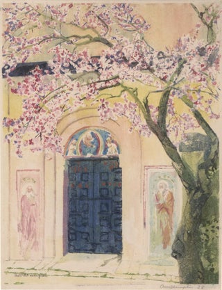 Item #CL168-129 [Chapel Threshold With Blossoms]. Ada Matilda Shrimpton, Brit. 1858–1925