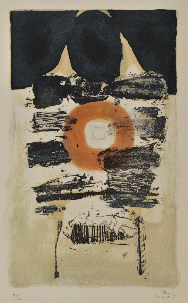 Item #CL168-137 [Abstract Composition With Circle]. Kumi Sugai, Japanese.