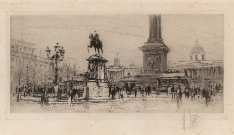 Item #CL168-151 Trafalgar Square, Looking Towards The National Gallery. William Walcot, British.
