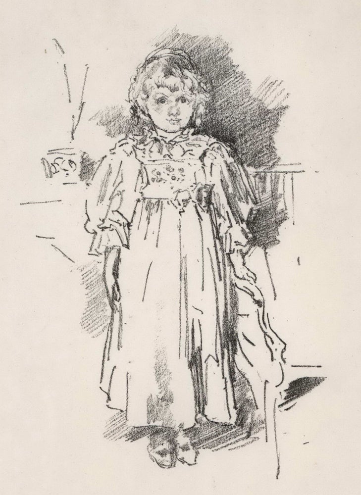 Item #CL168-156 Little Evelyn. James McNeill Whistler, Amer./Brit.