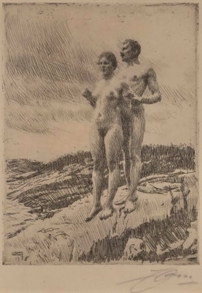 Item #CL168-163 The Two. Anders Zorn, Swedish