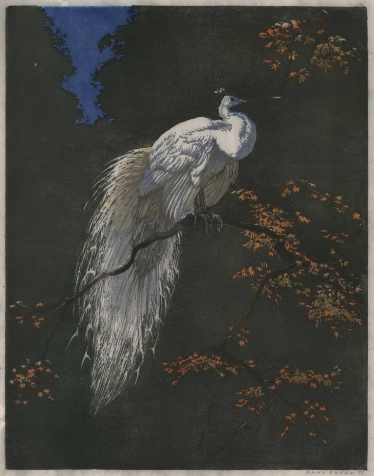 Item #CL168-54 [White Peacock]. Hans Frank, Austrian.