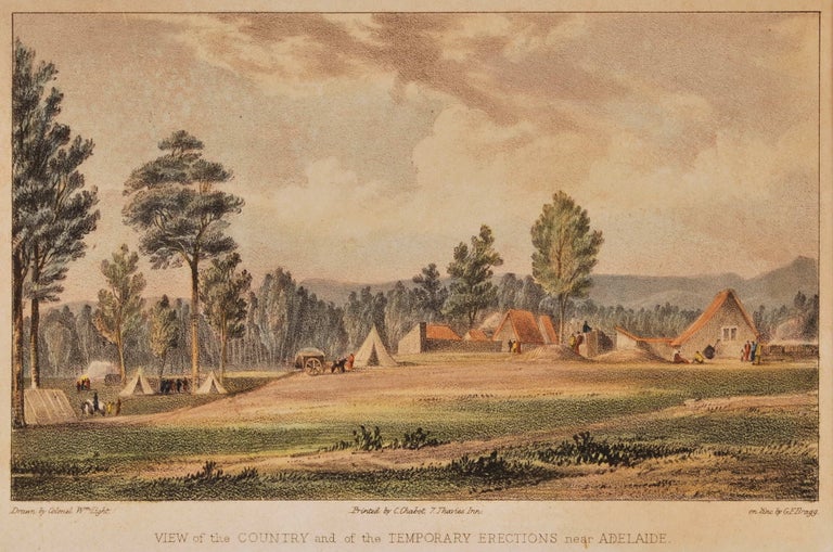 Item #CL169-10 View Of The Country And The Temporary Erections Near Adelaide. After Colonel William Light, Brit.