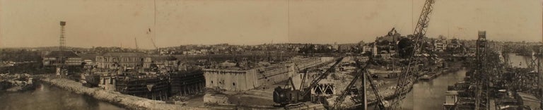 Item #CL169-138 Portion Of Sydney Harbour Between Garden Island And Potts Point Occupied By The New Graving Dock With The Fitting-Out Wharf Under Construction On The Right