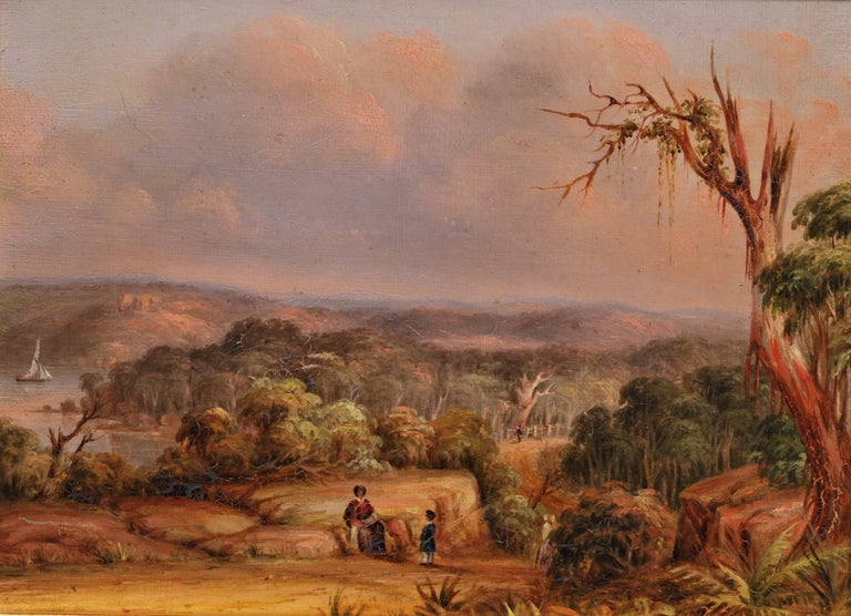 Item #CL169-14 Port Jackson, NSW. View On The Vaucluse Road, Above Rose Bay. George E. Peacock, 1806-c1875 British/Australian.