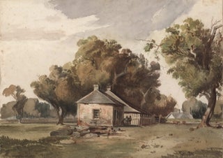 Item #CL169-30 Old Houses In Richmond Paddock. Attrib. Louis Buvelot, Swiss/Aust