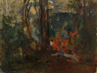 Item #CL170-55 Bush Fire. Miles Evergood, Australian