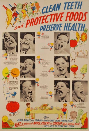 Item #CL171-113 Clean Teeth And Protective Foods Preserve Health