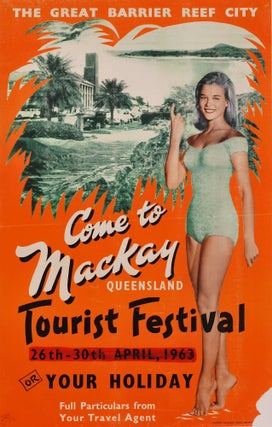 Item #CL171-123 Come To MacKay, Queensland. The Great Barrier Reef City