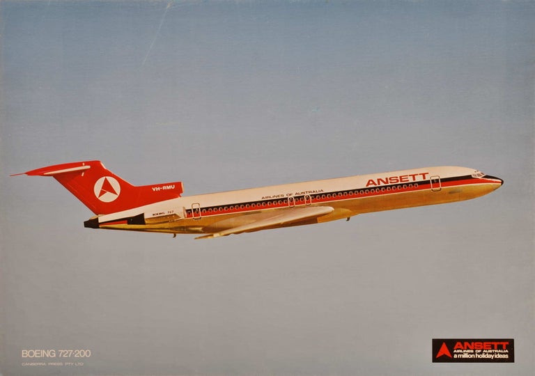 Item #CL171-141 Boeing 727-200. Ansett. Airlines Of Australia