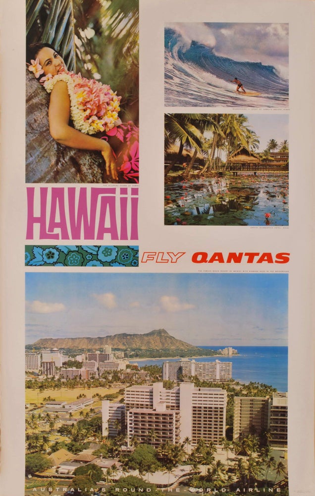 Item #CL171-143 Hawaii. Fly Qantas