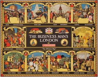 Item #CL171-17 The Business Man’s London, By Underground. R T. Cooper, British