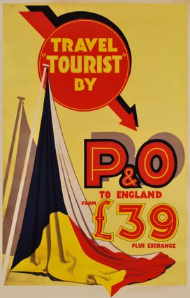 Item #CL171-18 Travel “Tourist” By P&O To England. Rhys Williams, Australian