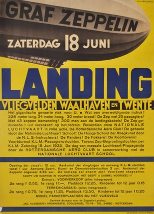 Item #CL171-43 Graf Zeppelin Landing. Kees van der Laan, Dutch