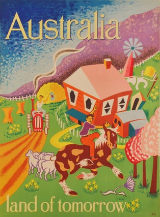 Item #CL171-62 Australia. Land Of Tomorrow. Joe Greenberg, fl. 1940s Aust
