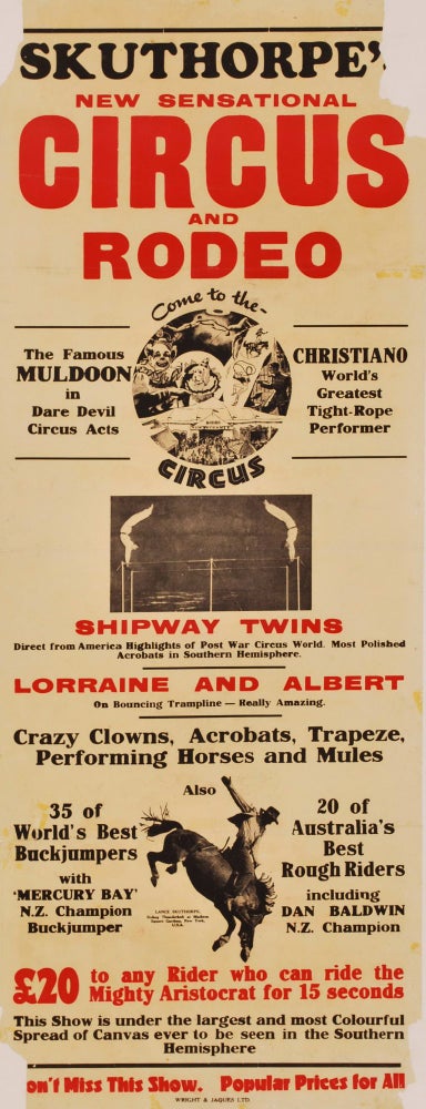 Item #CL171-63 Skuthorpe’s New Sensational Circus And Rodeo [Lance Skuthorpe]