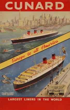 Item #CL171-67 Cunard. Europe To All America