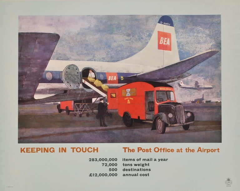 Item #CL171-91 Keeping In Touch. The Post Office At The Airport [Royal Mail, Great Britain]