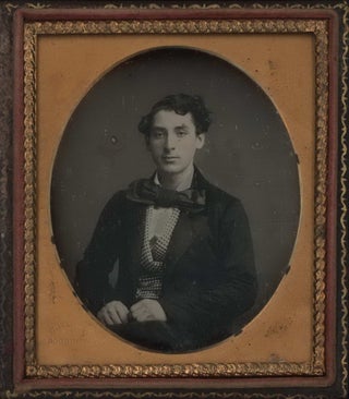 Item #CL172-3 [Portrait Of A Young Man With Large Bow Tie, USA]. E T. Whitney, American