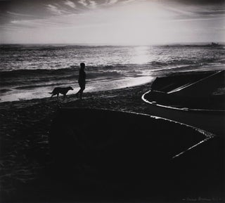 Item #CL172-66 [Beach Sunrise With Boy And Dog]. Max Dupain, Aust
