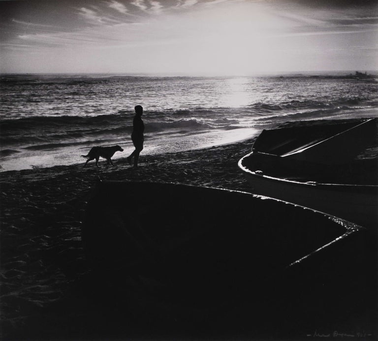 Item #CL172-66 [Beach Sunrise With Boy And Dog]. Max Dupain, Aust.